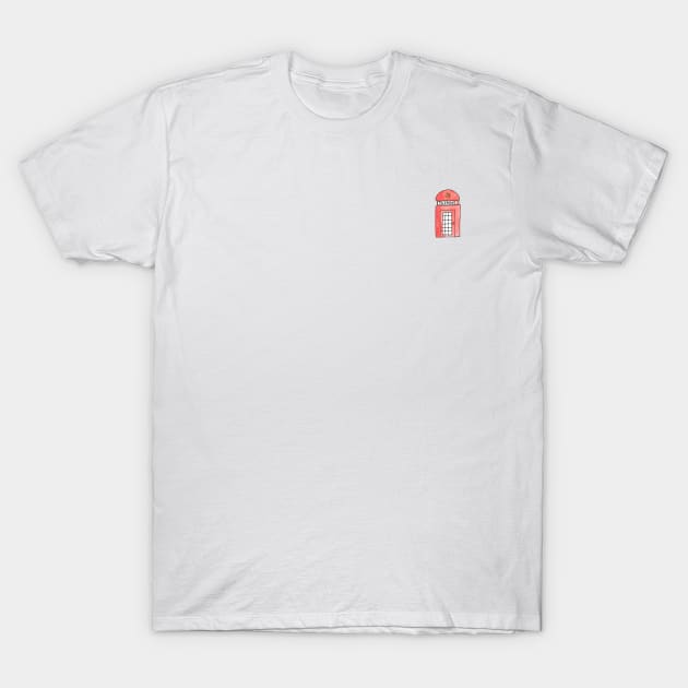 London Icons: Telephone Booth T-Shirt by buhloop.icons